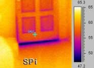 Energy audit image with the Agema Thermovision 470 infrared camera