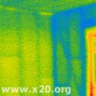 Energy audit image with the Agema Thermovision 470 thermal camera