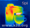 Rainbow thermal image from the Agema 470