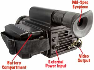 Features of the MilCam MV 3-5 IR thermal camera