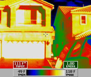 Energy audit scans with thermal imaging systems