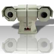 A front view of the M5 thermal border security camera