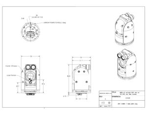 EOIR gimbal with laser