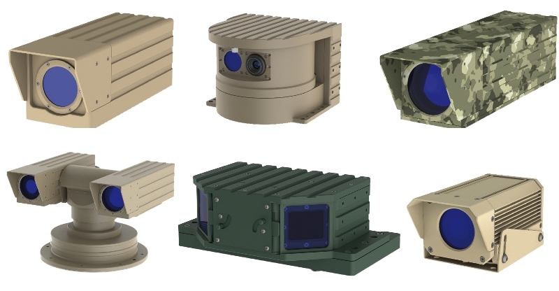 Dve stabilized eoir vehicle cameras